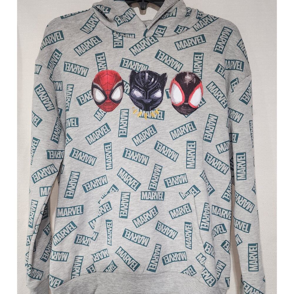 Marvel artist series gray hoodie Kid's XL
